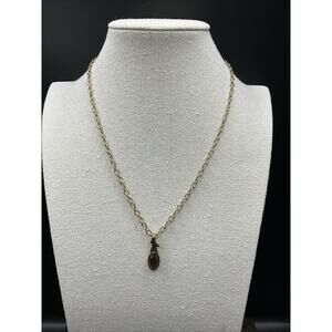 Barse Enchanted Pendant Necklace-Smoky Quartz- Bronze- NWT
